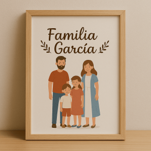 Cuadro personalizado 'Familia García'
